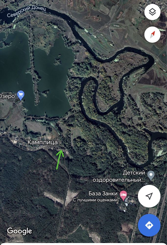 Продам участок в Камплица в лесу (Задонецкое Коробовы хутора) речка