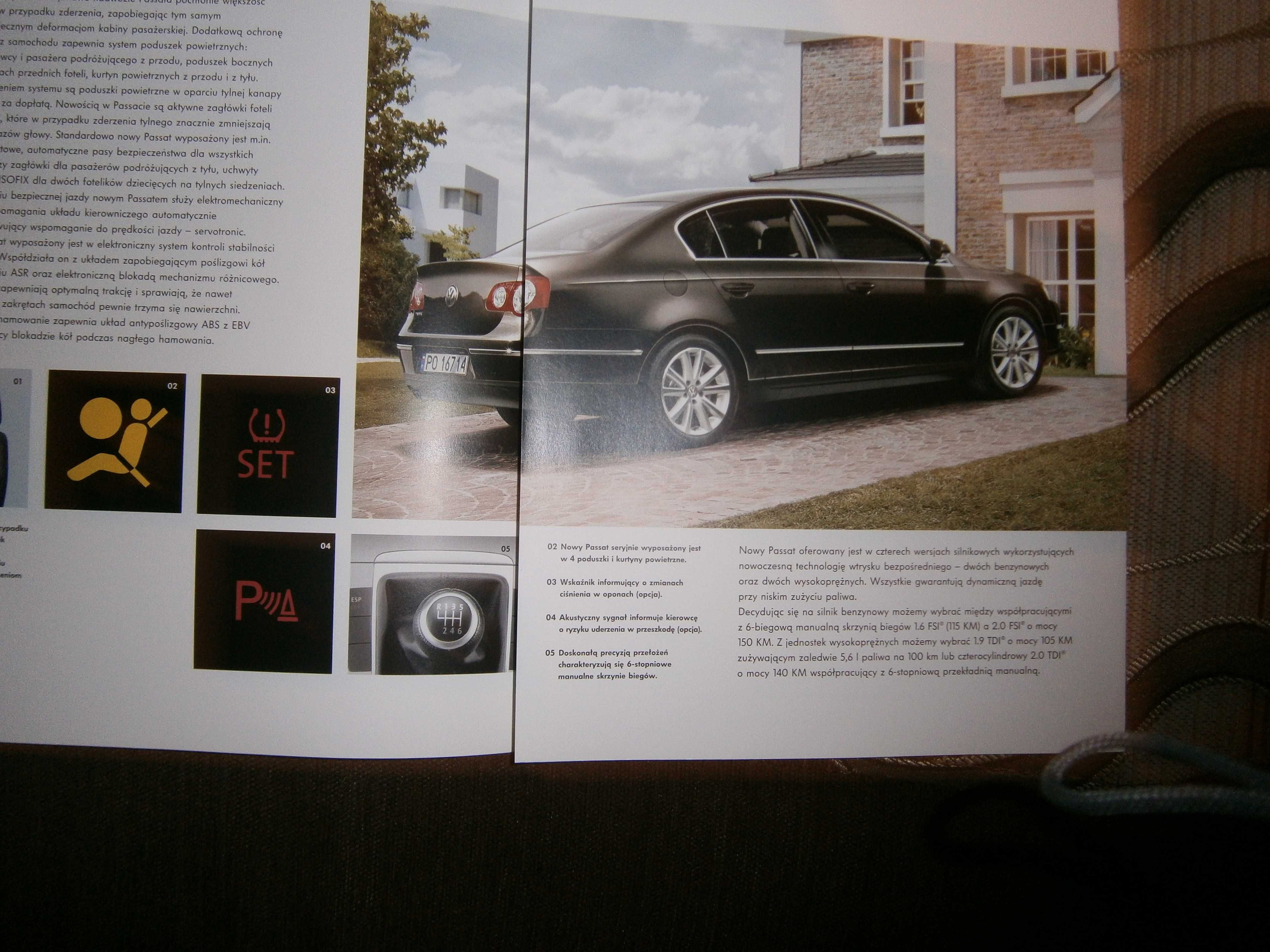 Folder prospekt VW PASSAT  B 6
