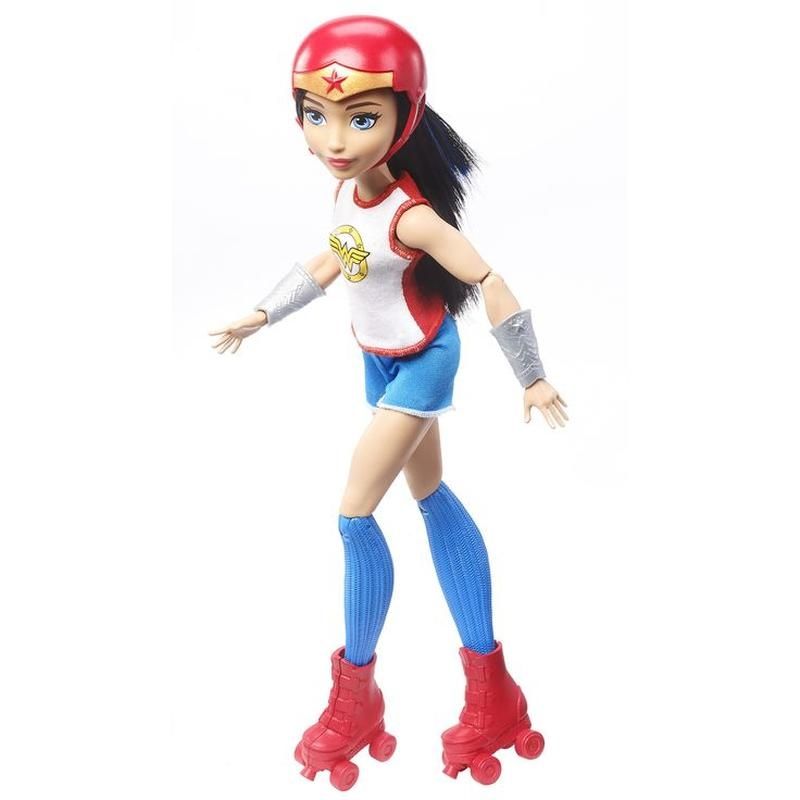 Dc superhero girls roller wonder women mattel 2016 барбі на роликах