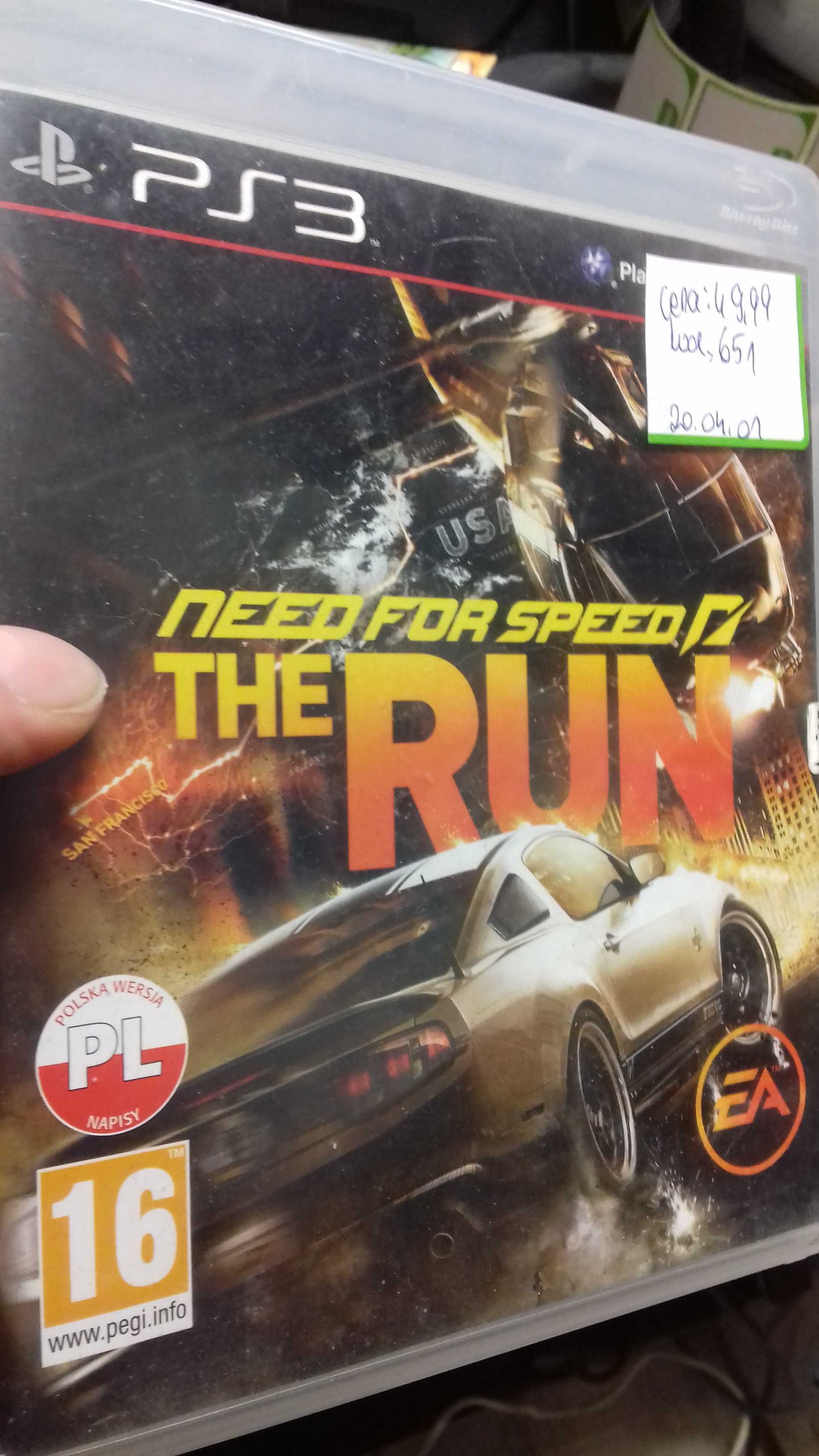 Need for speed the run ps3, sklep