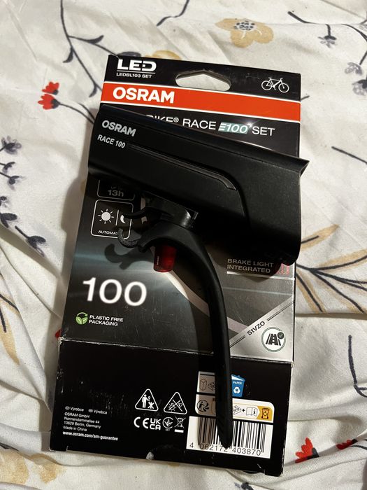 Nowa lampka rowerowa przód OSRAM LEDsBIKE® RACE 100
