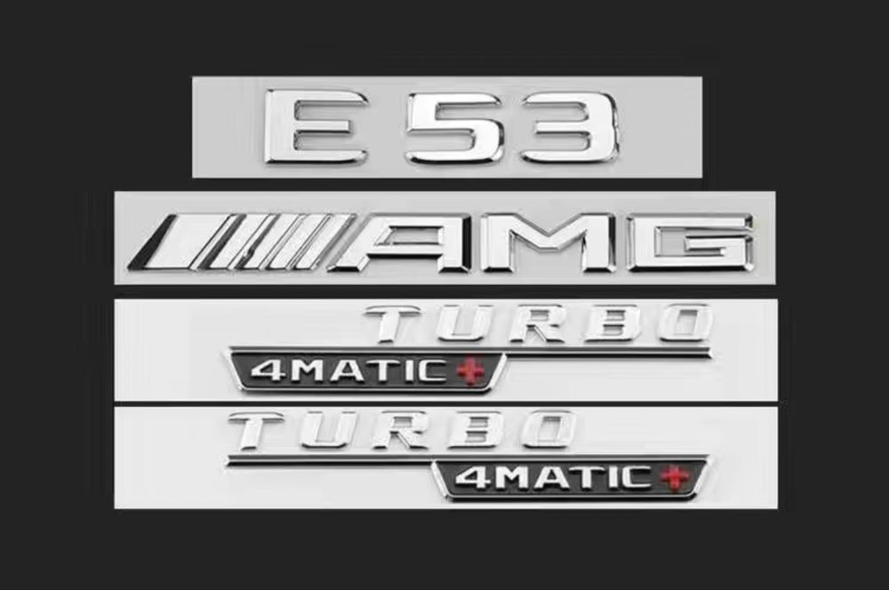 Шильдик надпис E43 E53 E63S AMG V8 biturbo 4matic+ наклейка емблема