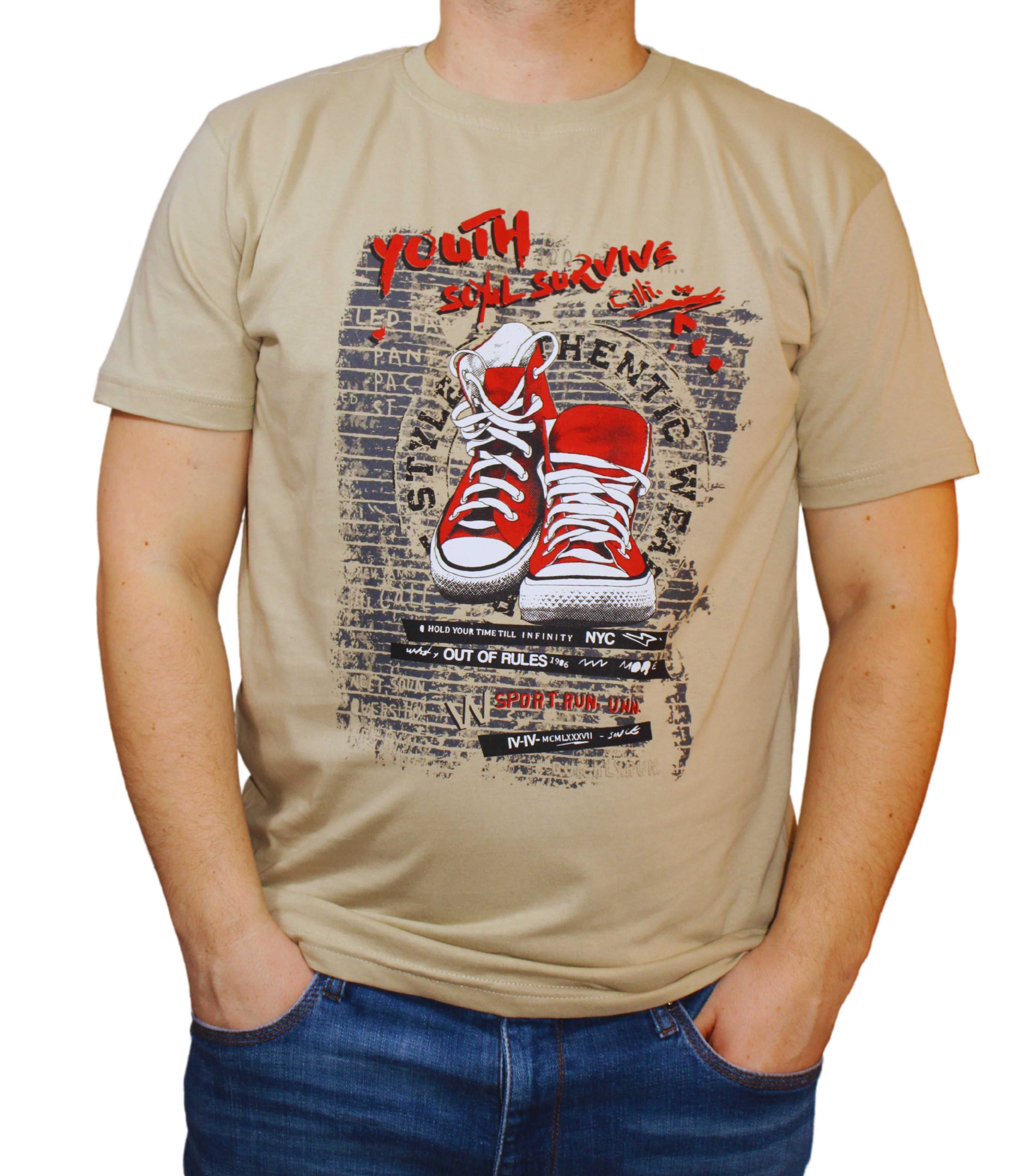 koszulka męska w modnych wzorach i kolorach rozmiary od L do 3XL