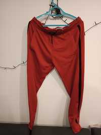 Czerwone spodnie męskie XL dresy cekiny ZARA MAN