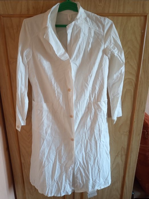 Ночная рубашка СССР. Халат белый.