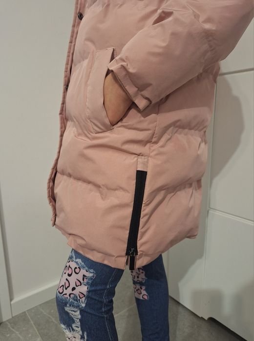 128cm Cool Club ciepła puchowa zimowa długa kurtka płaszczyk na zimę