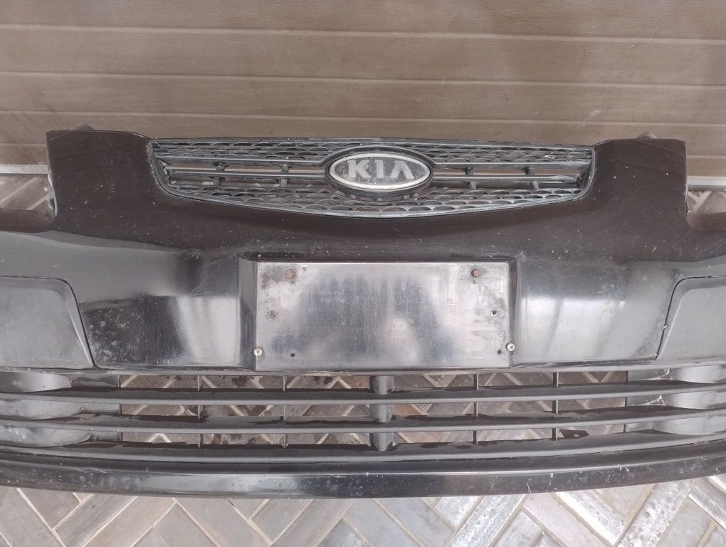 Zderzak przód Kia Rio 05-09 kompletny czarny grill wysyłka