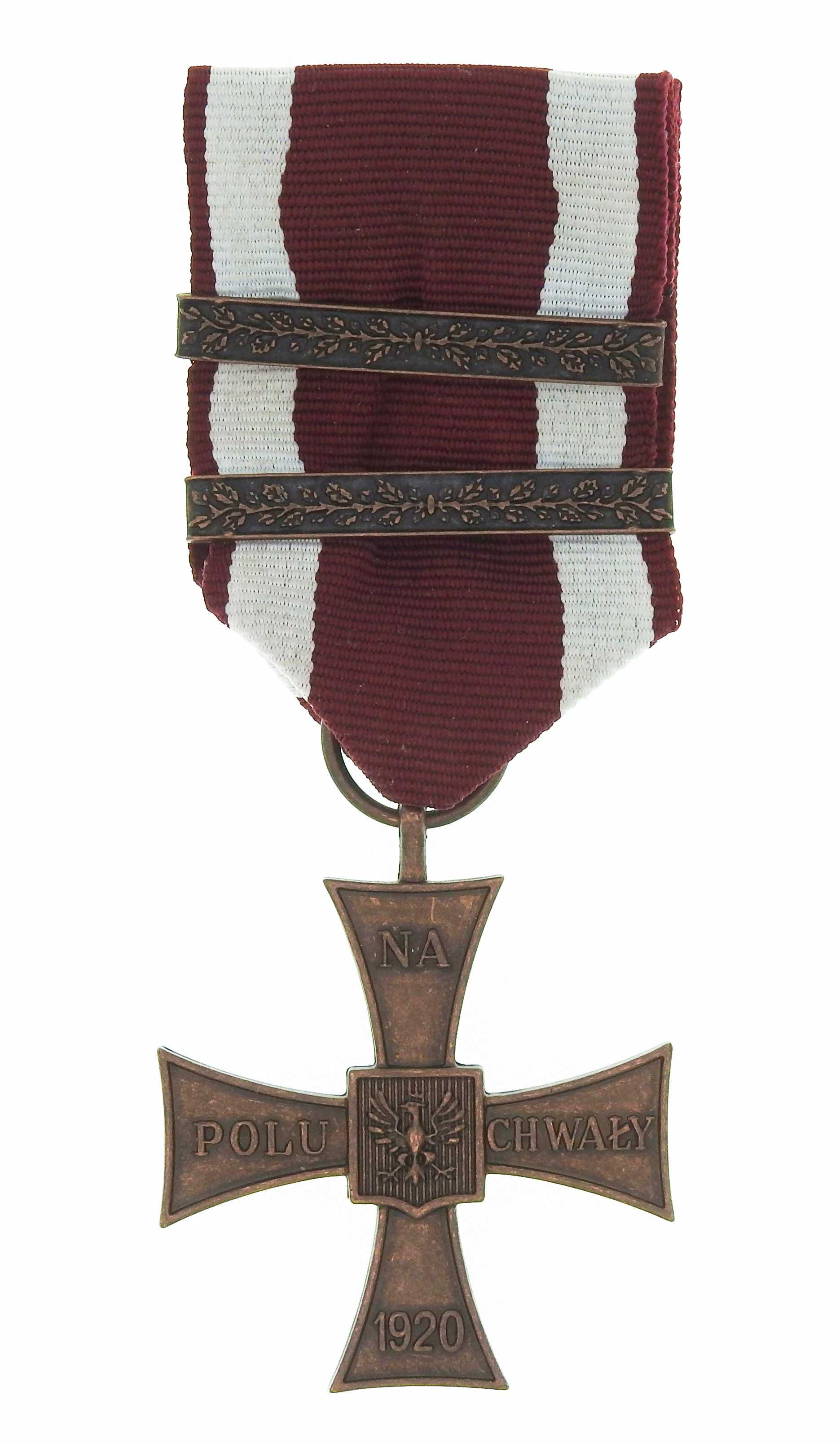 Odznaczenie, Krzyż Walecznych 1920 z 2 okuciami - replika