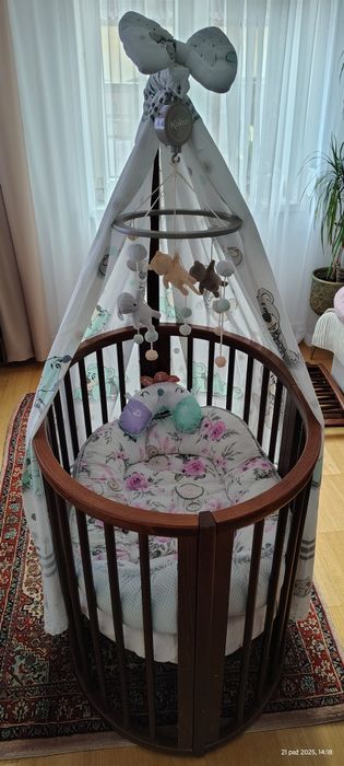 Łóżeczko Stokke poszerzane 600zl 00zl