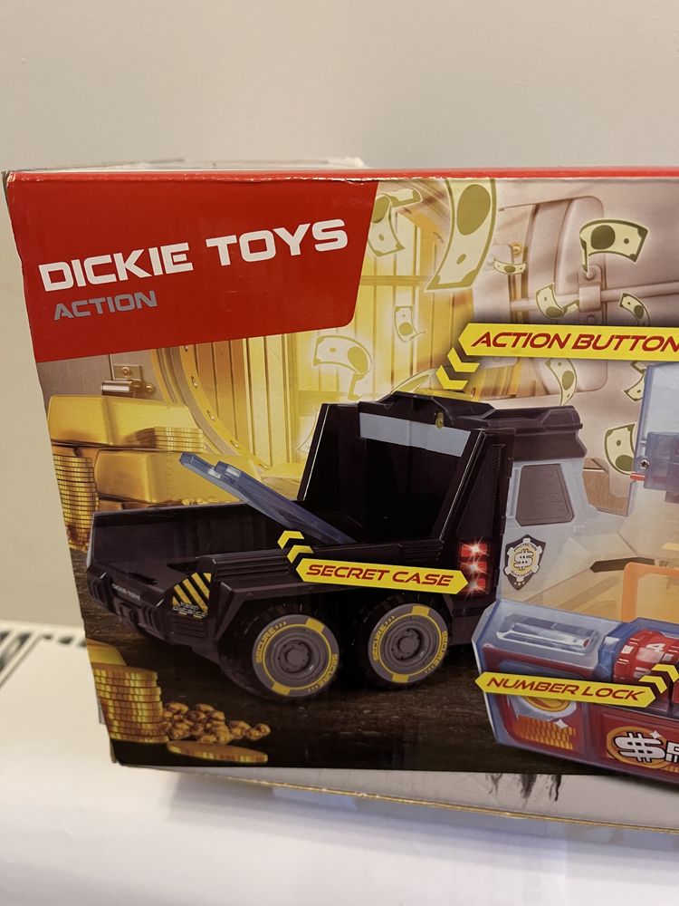 Okazja Samochód Dickie Toys Action do przewozu pieniędzy