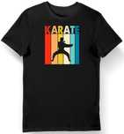 Koszulka męska retro Karate czarna M