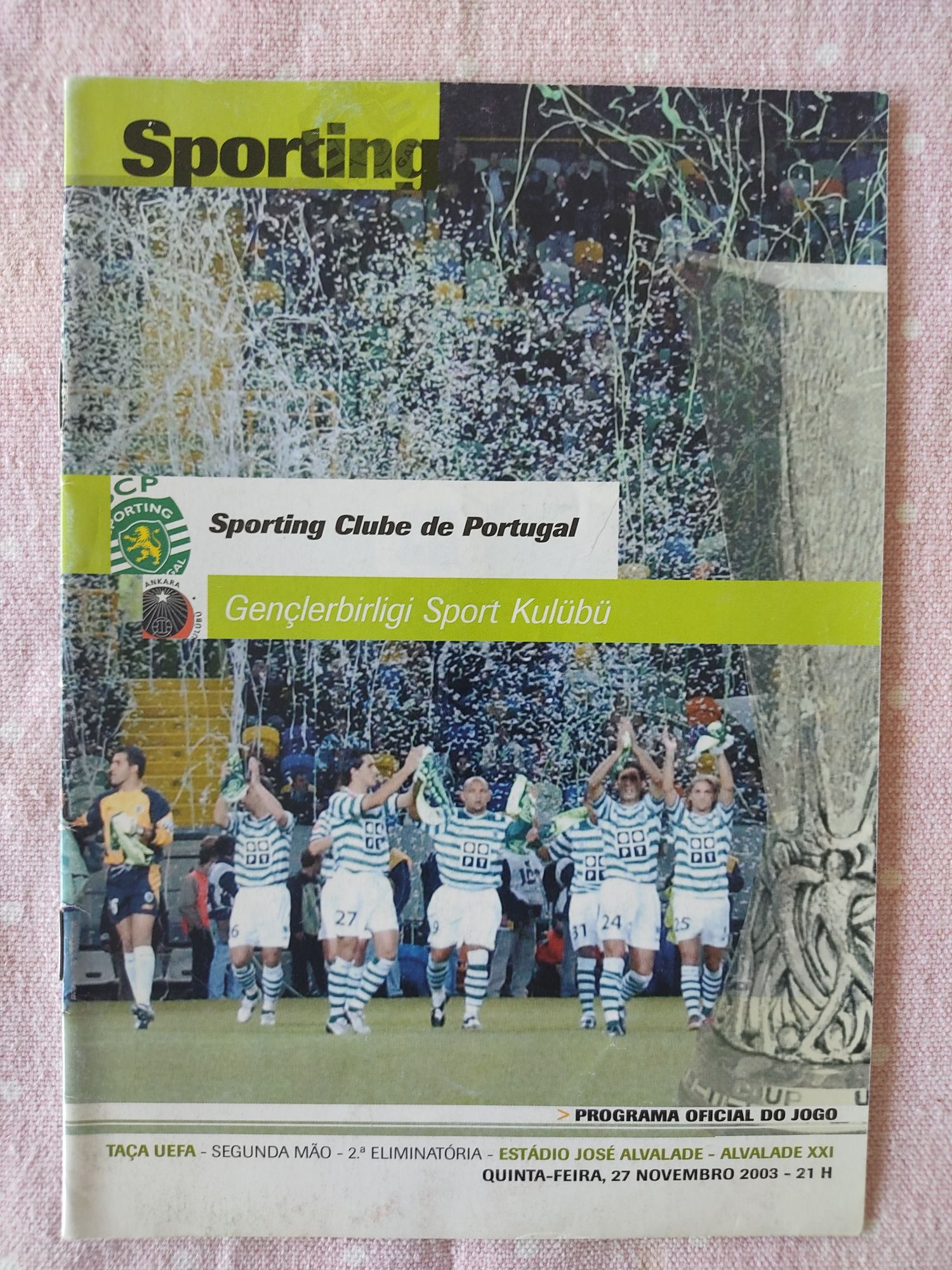 Programa oficial Sporting Genclerbirligi 2002/ 2003 UEFA