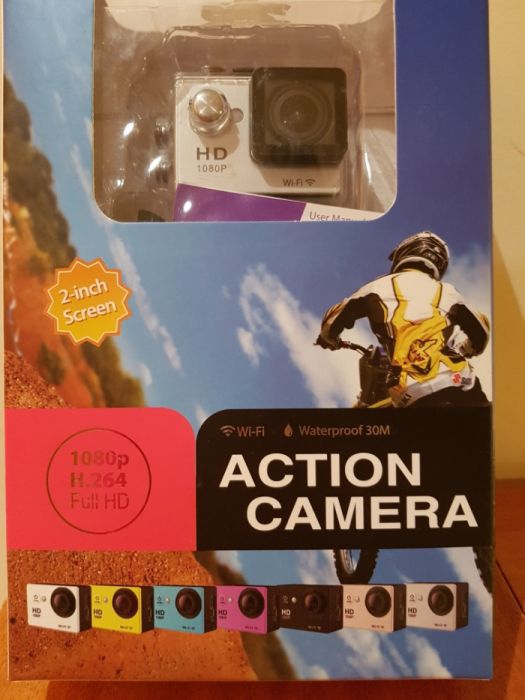 Action Camera Full HD Waterproof 30M