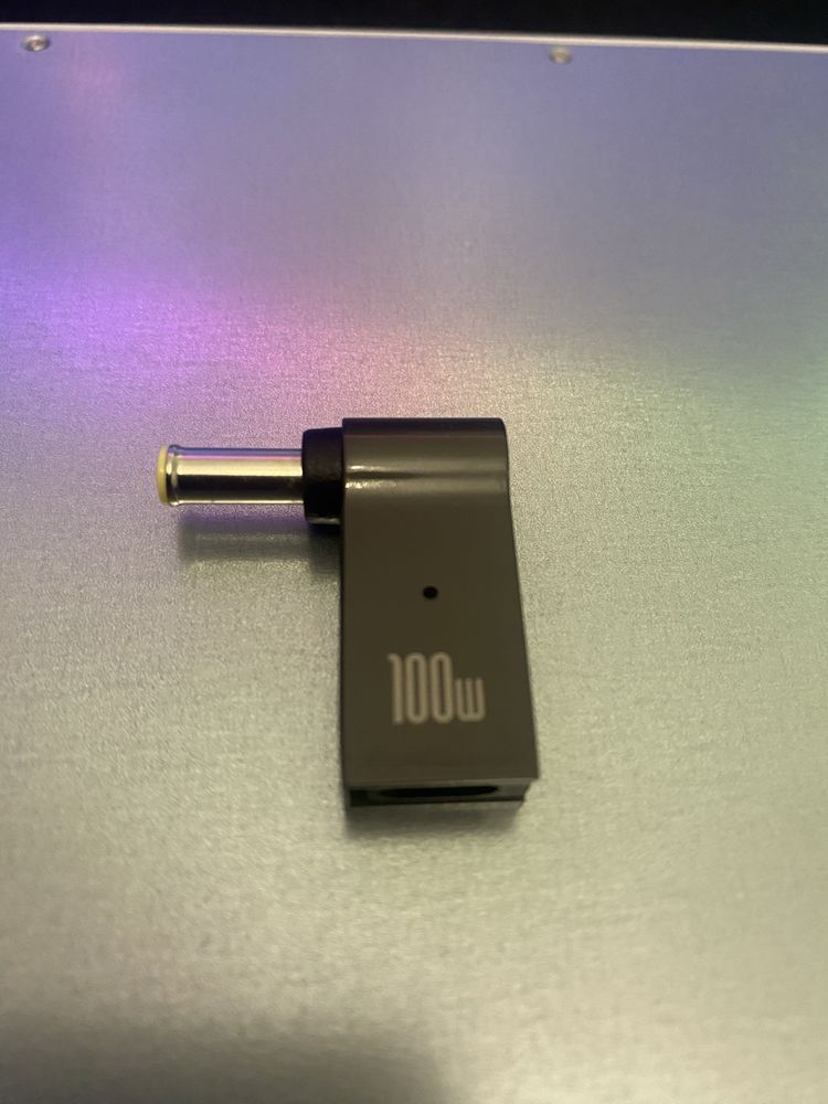 Перехідник для зарядного пристрою повербанком 5.0*1 USB type C