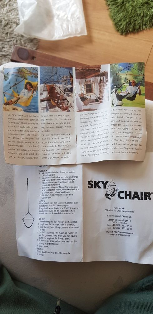 Hamak huśtawka wypoczynkowa