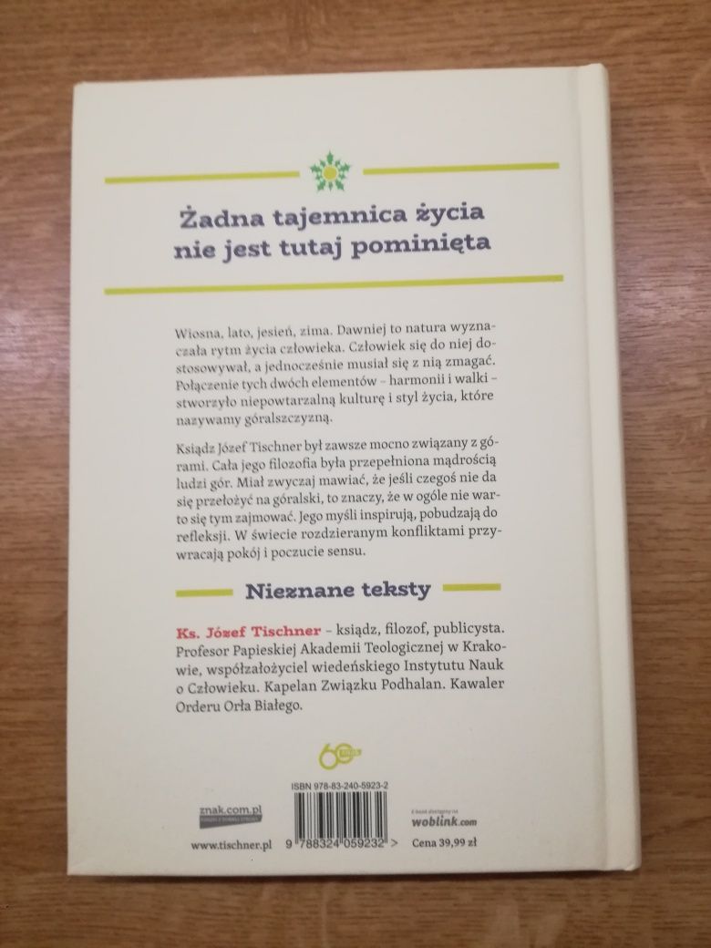 Ks. Józef Tischner Kot pilnujący myszy, Mądrość człowieka gór- prezent