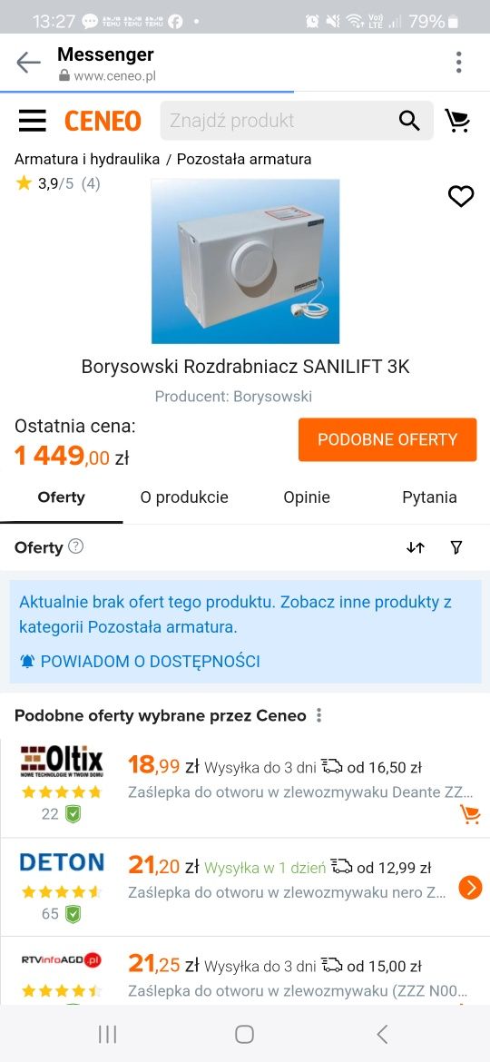 Rozdrabniacz Sanilift 3K