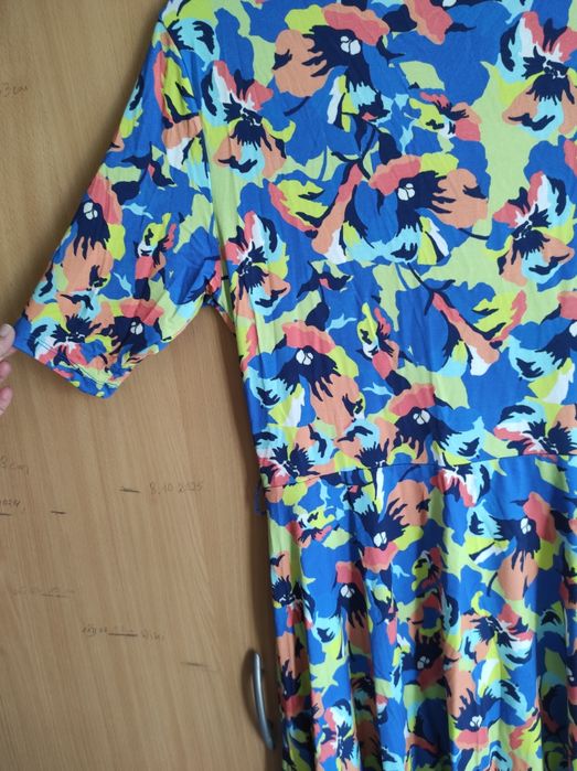 Sukienka z viskozy barwy łata rozmiar M/L