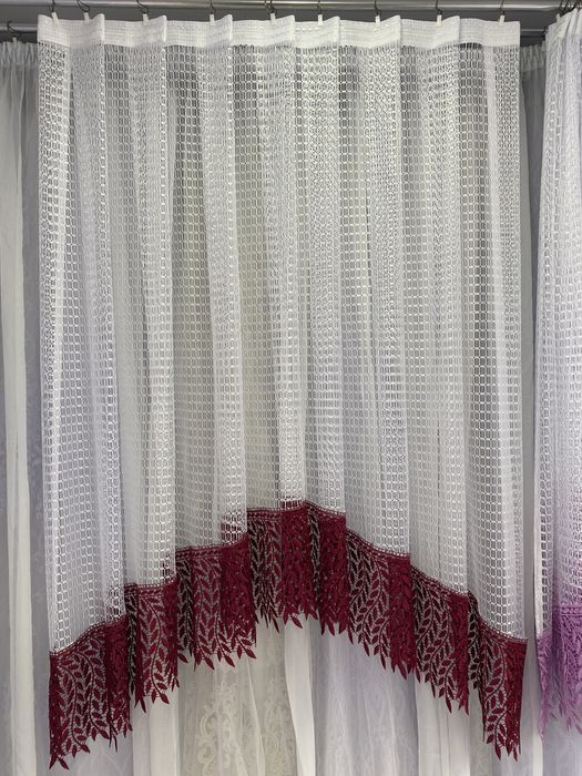 Тюль в кухню готова арки