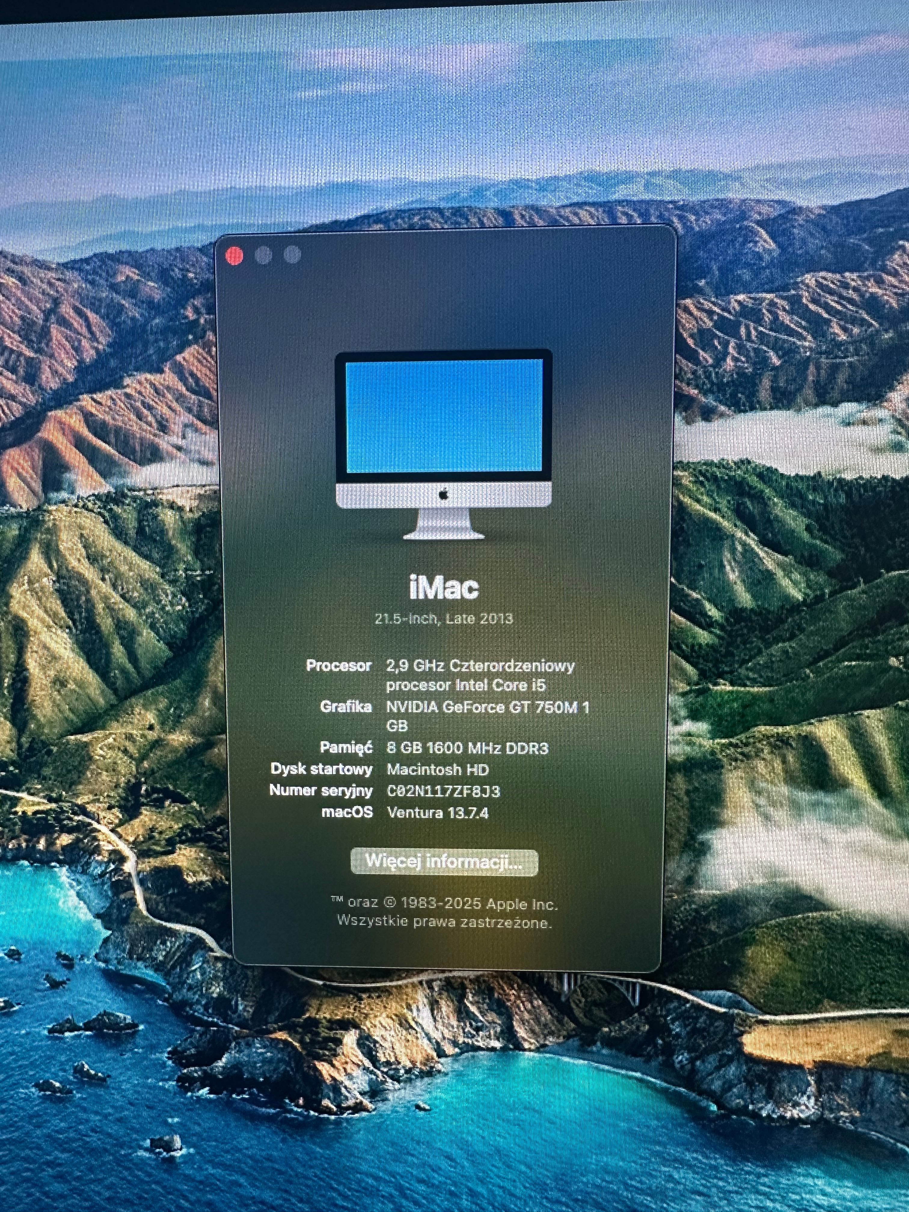 iMac 21.5” late 2013