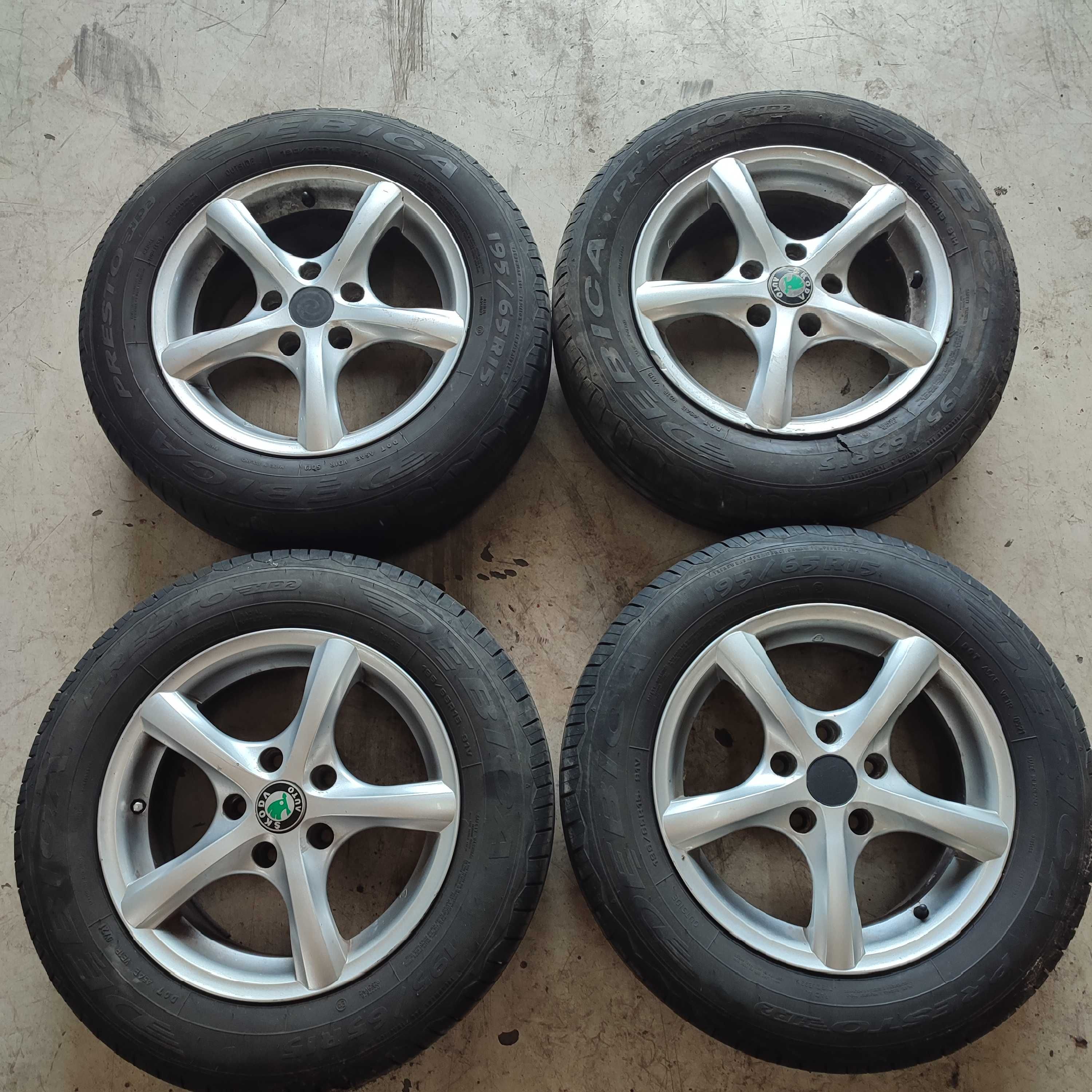 Koła felgi z oponami 6j 5x112 r15 VAG 195/65R15 57,1