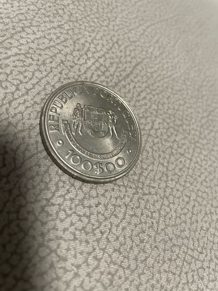 Duas moedas de 100$ de coleção- Nuno Álvares e Ilhas Canárias