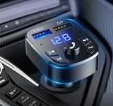Ładowarka samochodowa z transmiterem FM - bluetooth - 9szt