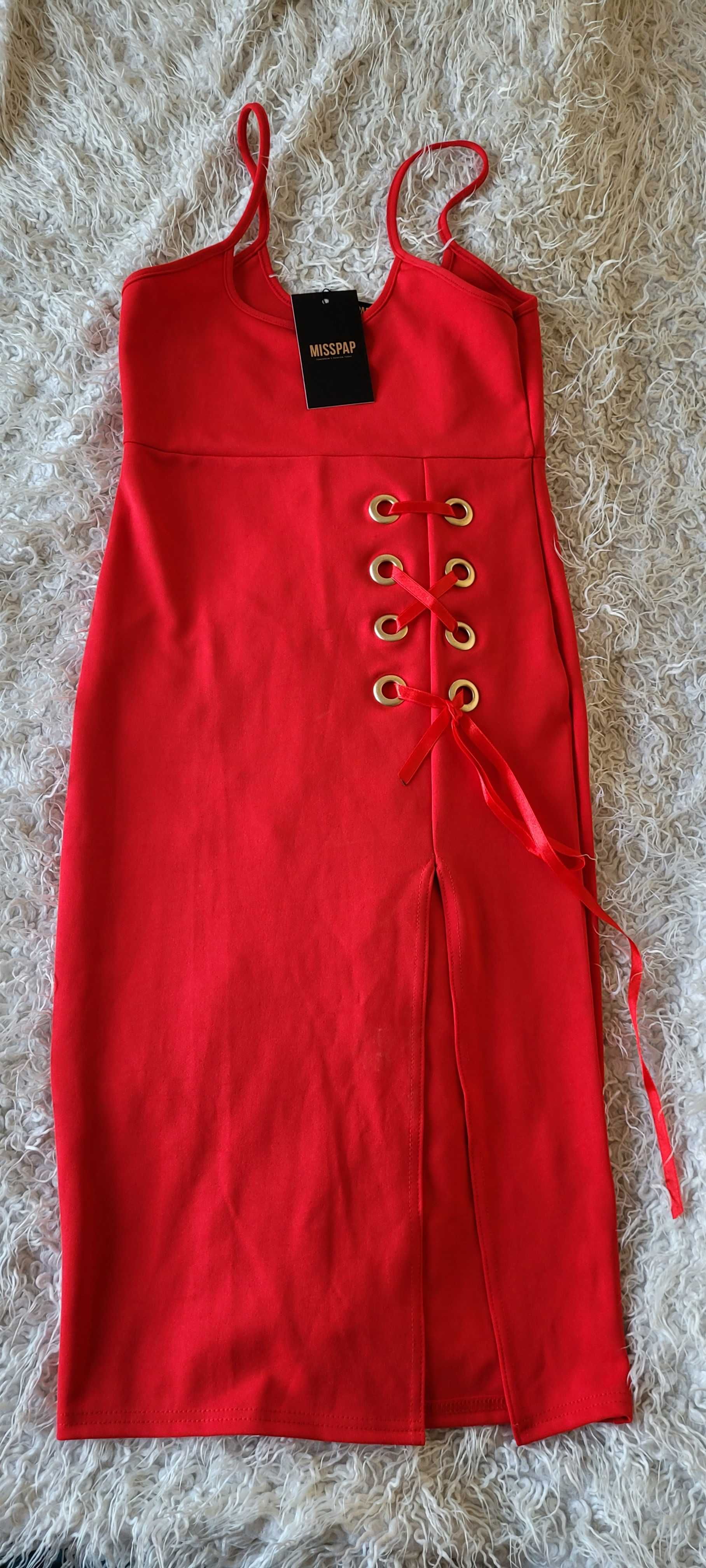 Czerwona sukienka Misspap