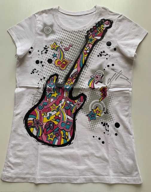 Футболка The Children`s Place с принтом Гитара на 14 лет хлопок натур