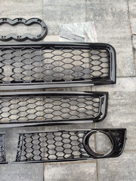 Zestaw kratek plaster miodu Audi A4 B6 nie S-Line komplet połysk mat