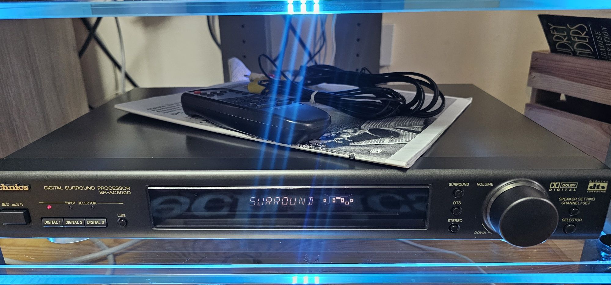 Technics DH-AC500D cyfr.procesor dźwięku Surround+oryg. pilot-bdb stan