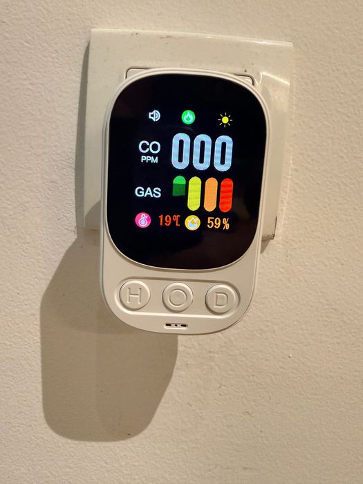 Detektor Gazu i Tlenku Węgla z Wtyczką do Domu