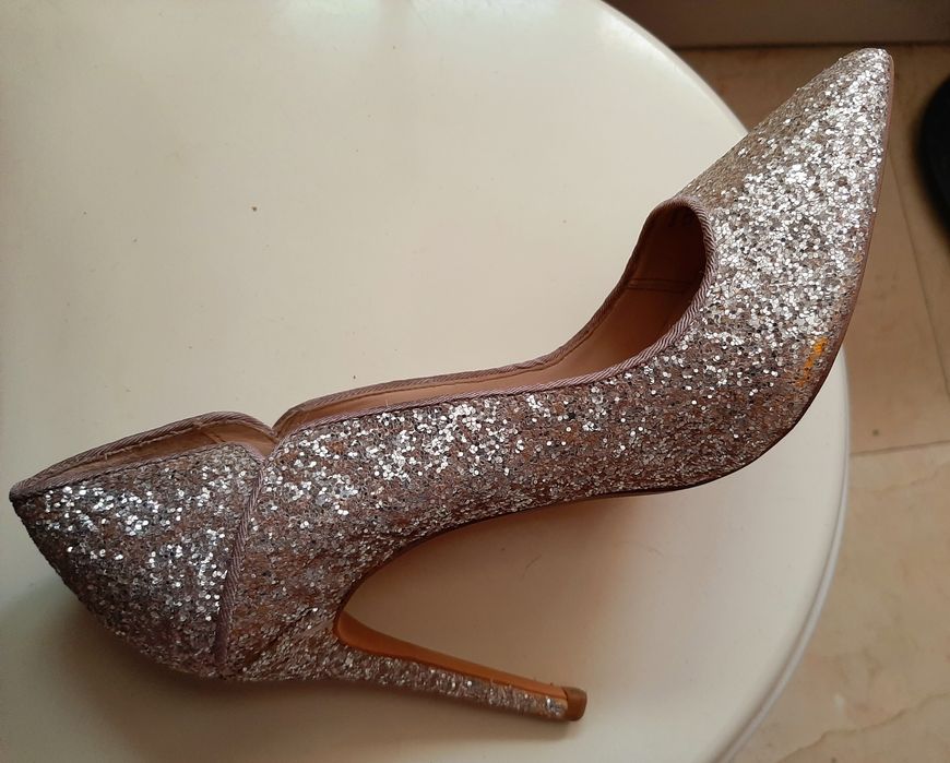 Sapatos Berska Brilhantes Rose Gold