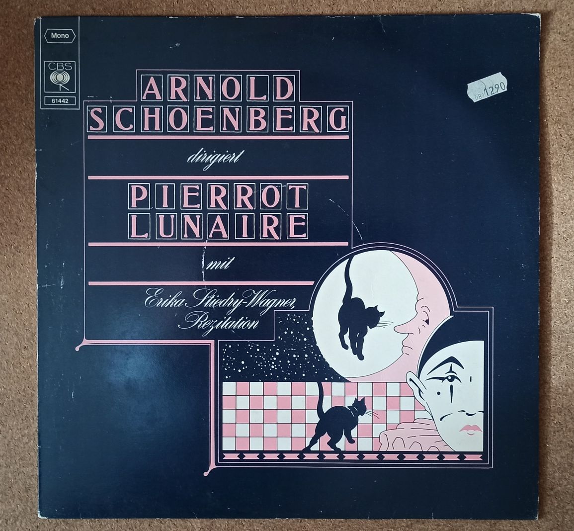 Arnold Schoenberg - Pierrot Lunaire LP CBS 1974