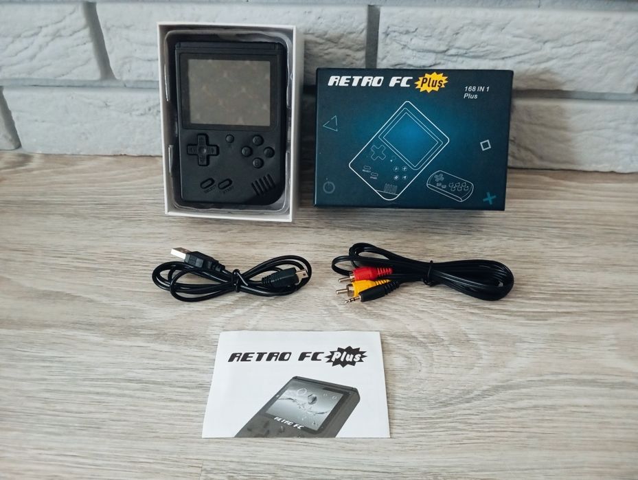 Ігрова приставка Retro FC Plus 168 в 1 денді 8 біт портативна Нова