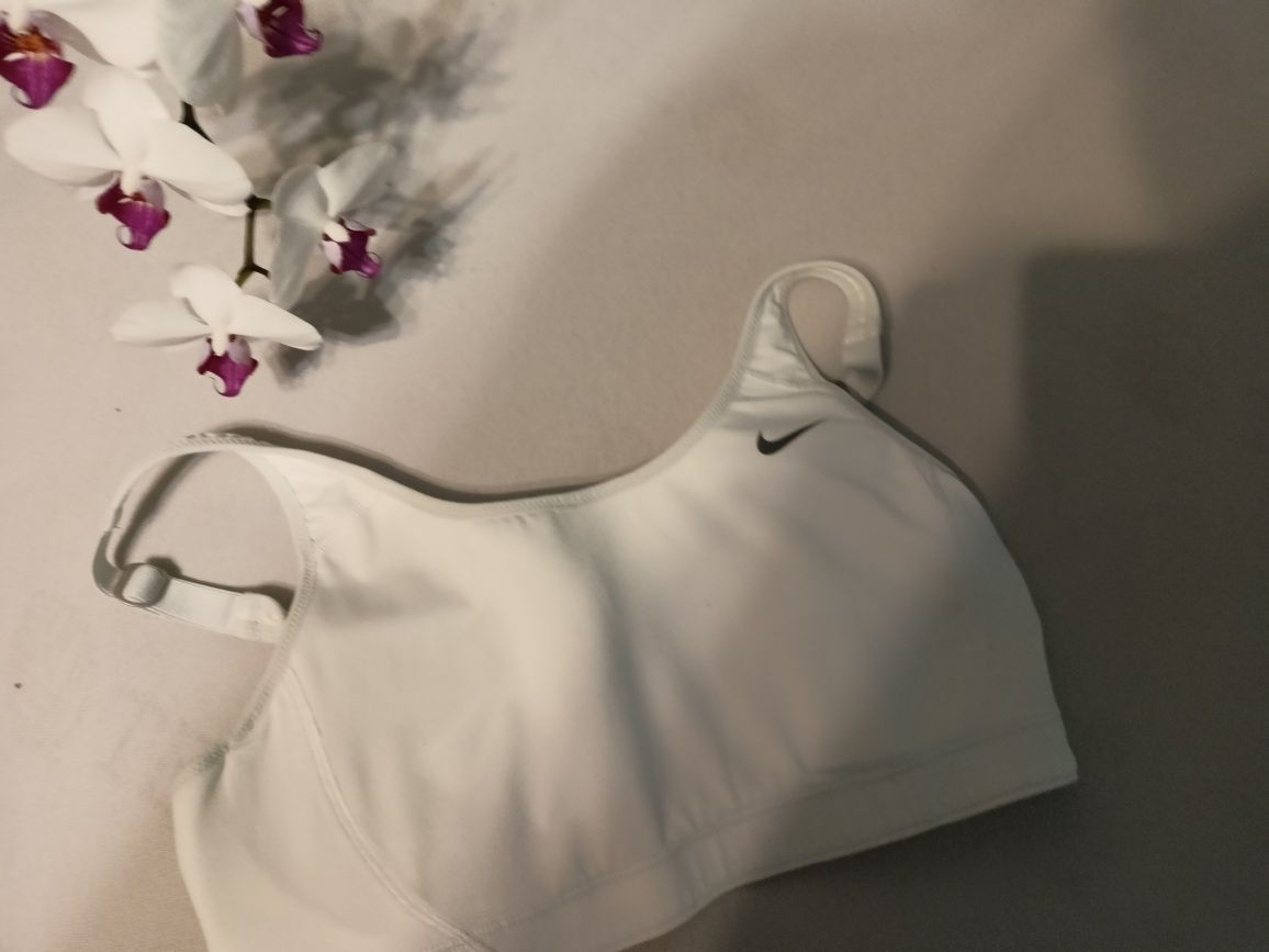 Biały stanik biustonosz sportowy NIKE 70 75 C D