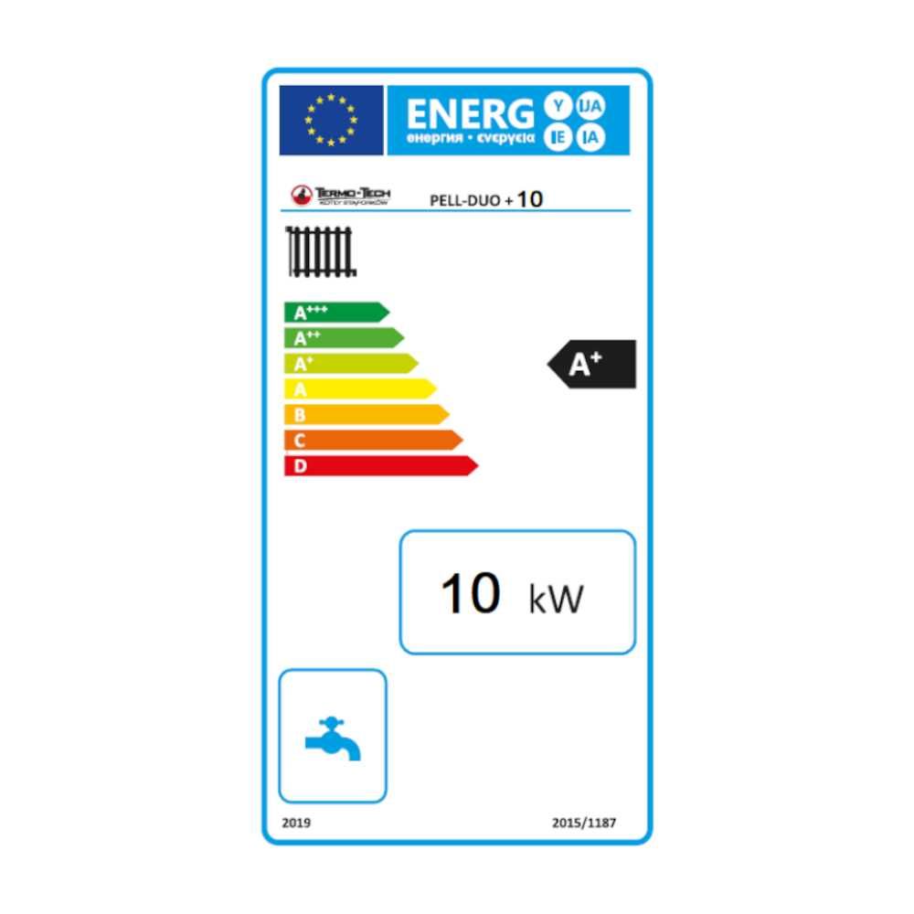 Kocioł, piec na pelet Termo-Tech Pell Duo Plus 10 kW - kompaktowy