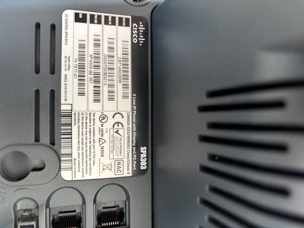 Tekefon IP Cisco soa 303