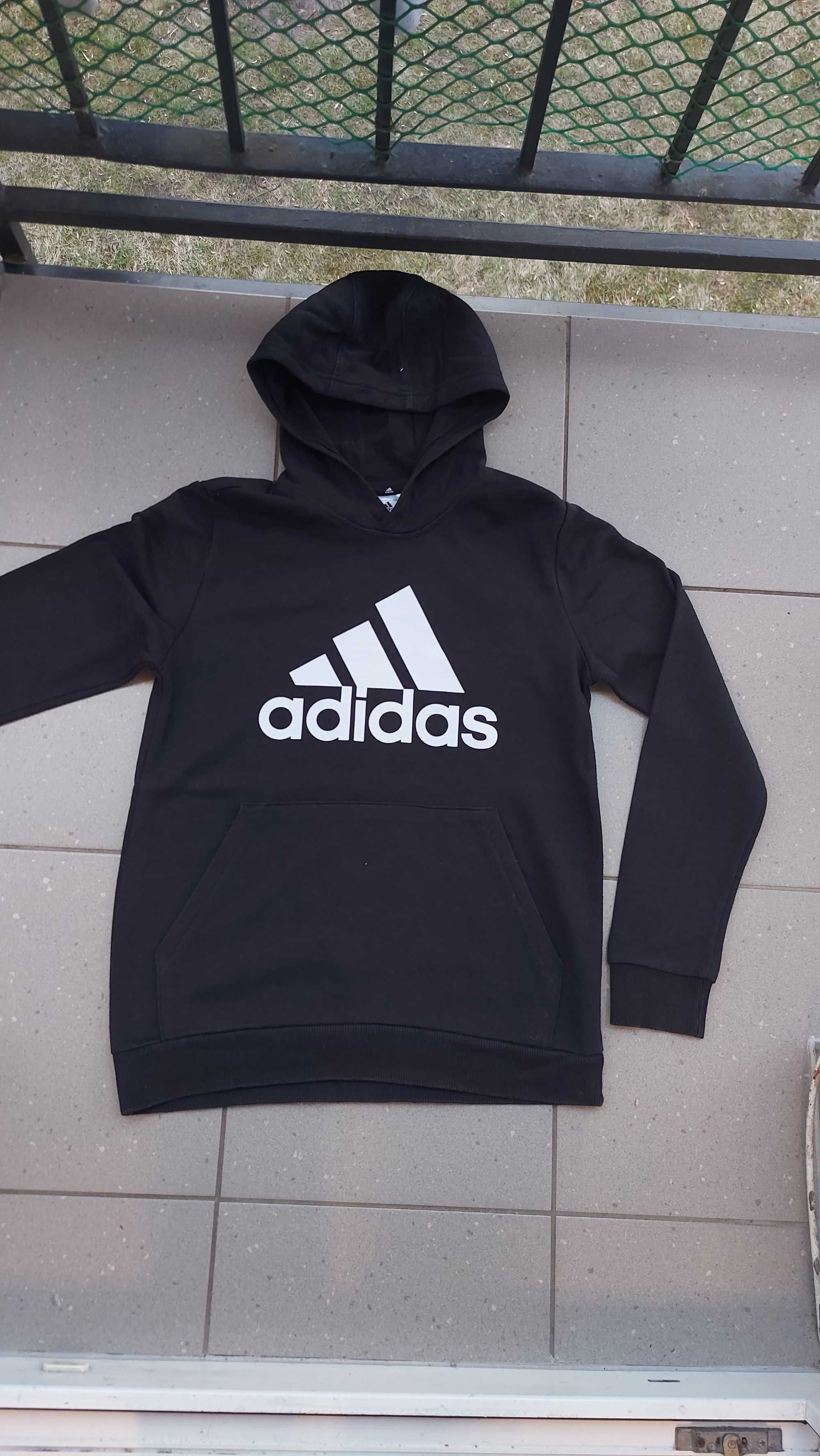 bluza z kapturem kangurka Adidas 13-14 lat 164 db+