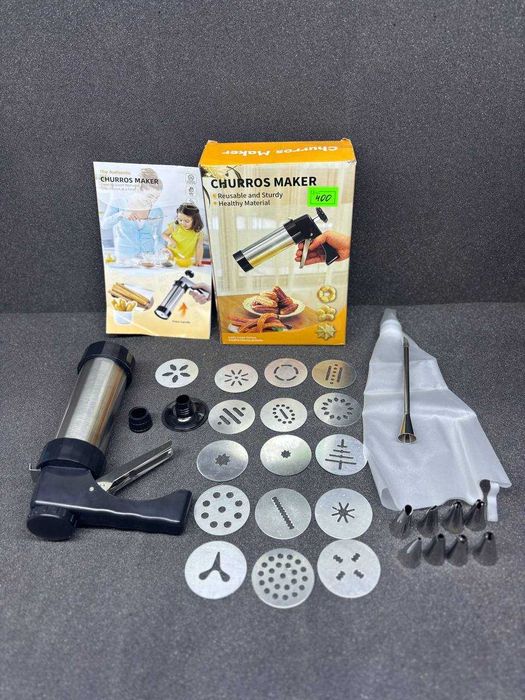 Кондитерський прес-шприц з насадками для печива та тістечок