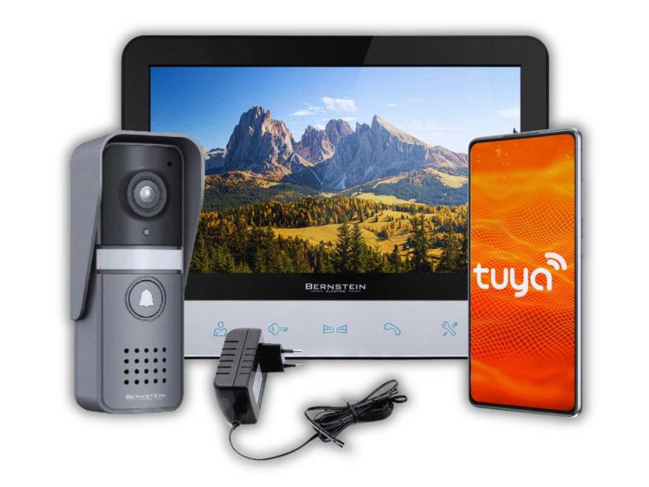 Nowy WIDEODOMOFON IP Bernstein WiFi Furtka Brama Aplikacja - WYPRZEDAŻ