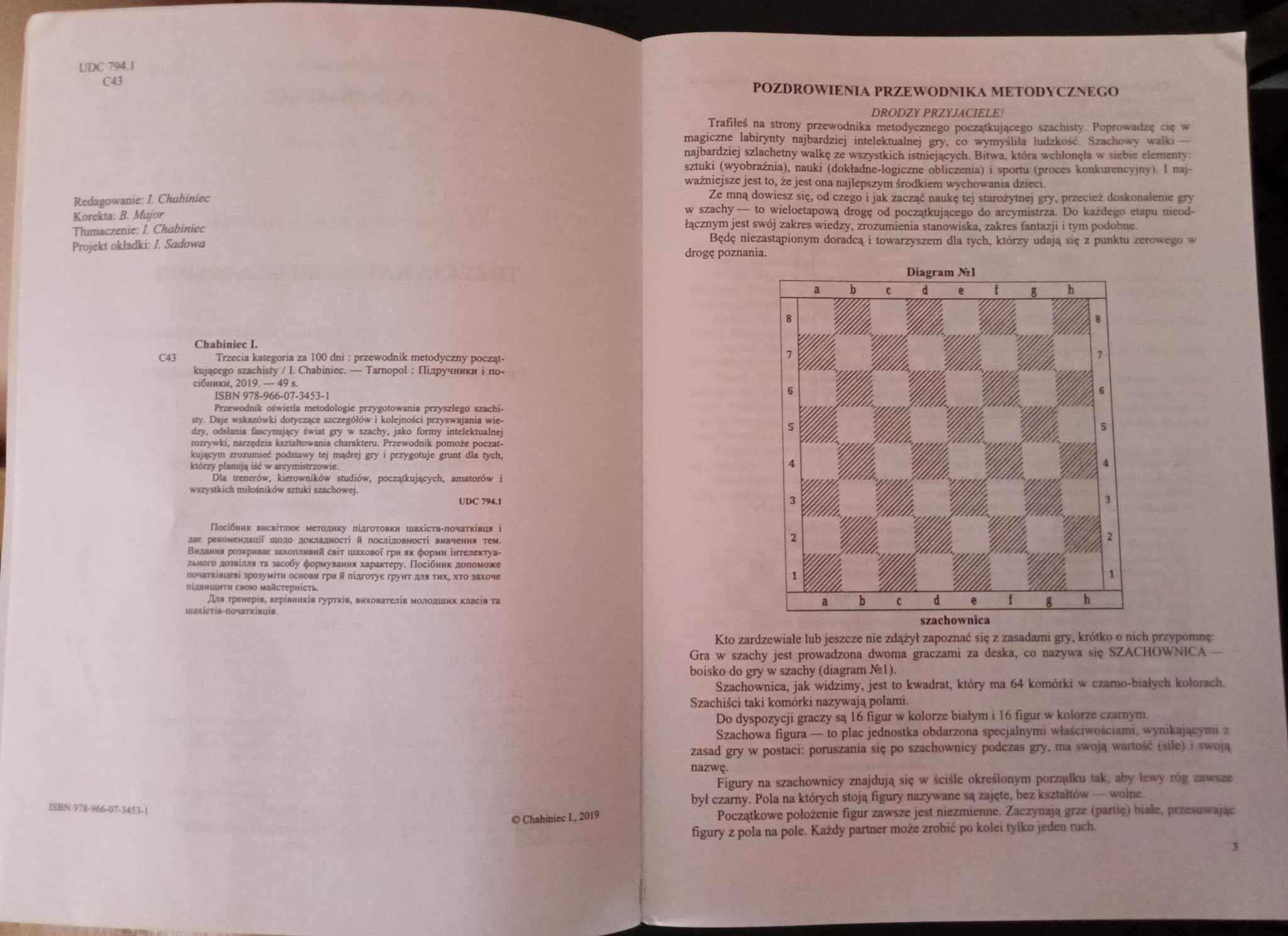 książka szachowa