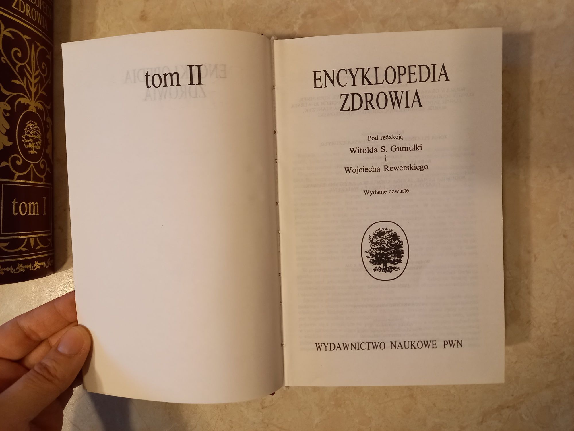 Encyklopedia zdrowia pwn Gumułka Rewerski 2 tomy