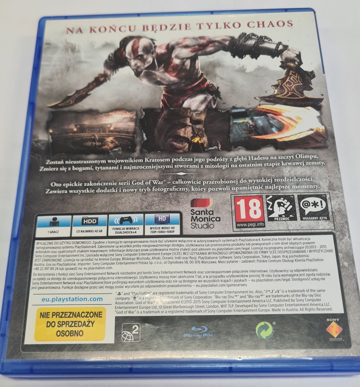 God of War 3 Remastered Ps4/Ps5