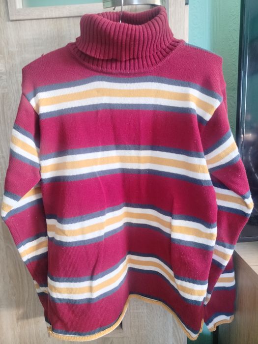 Sweter golf dziewczęcy chłopięcy H&M paski 164