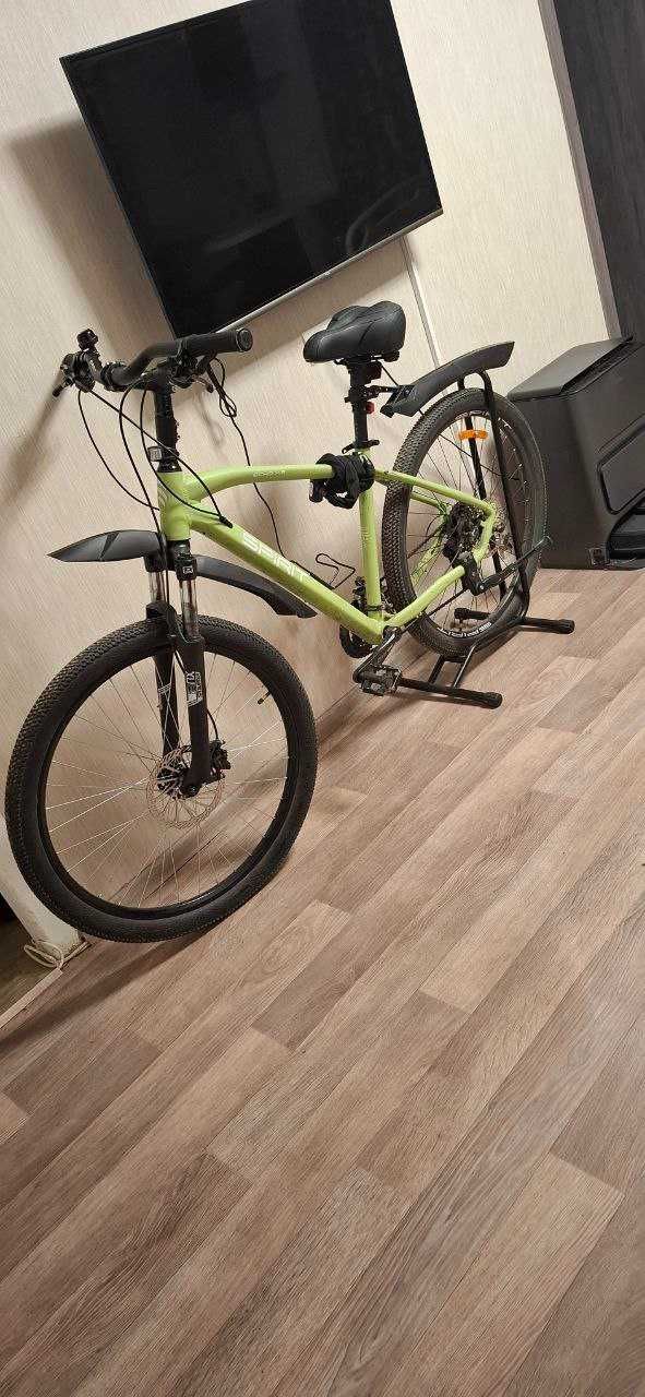Велосипед Spirit Echo 7.3 27.5" (рама M), 2021, оливковый