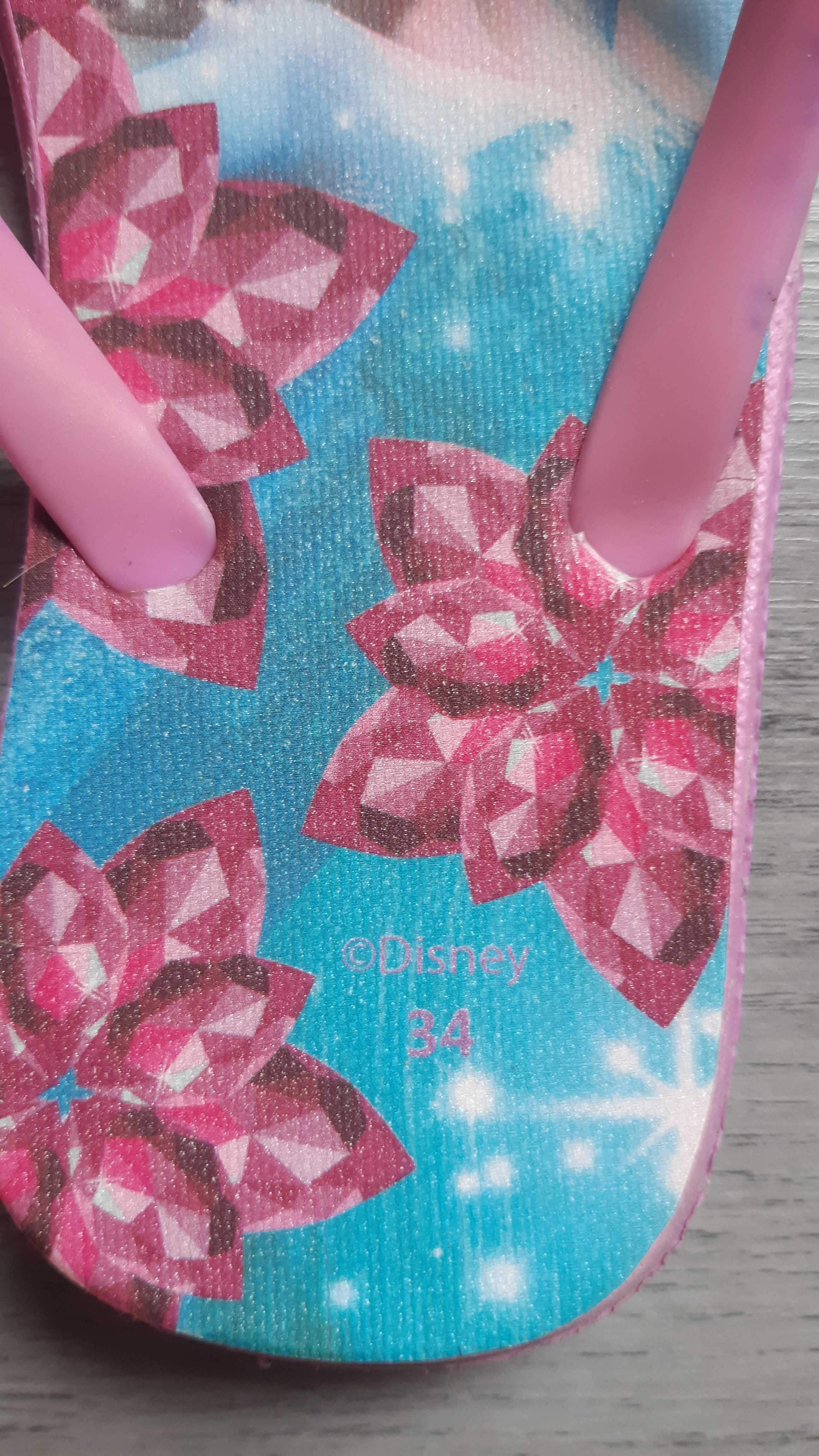 Klapki japonki Disney Frozen rozmiar 34.