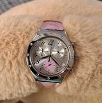 Zegarek Swatch Irony różowy cyrkonie wodoodporny