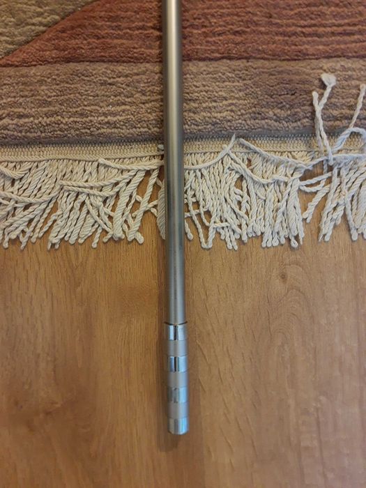 Karnisz srebrny pojedynczy 175 cm