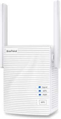 BrosTrend AC1200 wzmacniacz Wi-Fi, dwupasmowy 5 i 2,4 GHz 1200 Mbit/s
